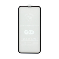 Защитное стекло 6D Premium для Apple iPhone 11 Pro/X/XS черное тех. пак