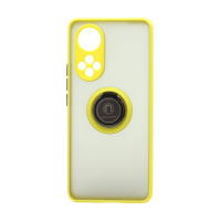 Чехол Shockproof Ring для Huawei Honor 50/Nova 9 (001) желто-черный