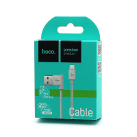 Кабель USB - Micro USB HOCO UPM10 "L Shape" (2.1А, 120см) белый