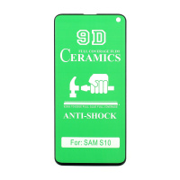 Защитная пленка Ceramic для Samsung Galaxy S10 противоударная тех. пак