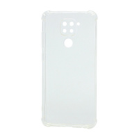 Чехол силиконовый противоударный для Xiaomi Redmi Note 9 прозрачный