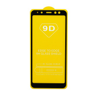 Защитное стекло Full Glass для Samsung Galaxy A8 2018 (A530) черное (Full GC) тех. пак