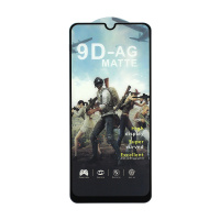 Защитное стекло MTB Matte для Samsung Galaxy A20/A30/A30S/A50/A50S/M21/M30S черное тех. пак
