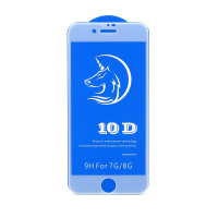 Защитное стекло 6D (T.M) для Apple iPhone 7/8/SE 2020 белое тех. пак