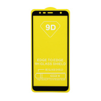 Защитное стекло Full Glass для Samsung Galaxy J4 Plus черное (Full GC) тех. пак