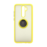 Чехол Shockproof Ring для Xiaomi Redmi Note 8 Pro (001) желто-черный