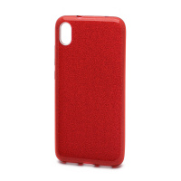 Чехол Fashion с блестками силикон-пластик для Xiaomi Redmi 7A красный