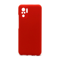 Чехол Silicone Cover Color для Xiaomi Redmi Note 10/Redmi Note 10S (001) красный полная защита