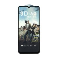Защитное стекло MTB Matte для Samsung Galaxy A02/A02S/A12/M02/M12 черное тех.пак