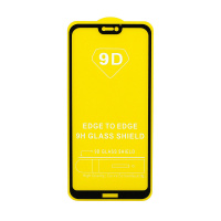 Защитное стекло Full Glass для Huawei P20 Lite черное (Full GC) тех. пак