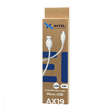 Кабель USB - Micro USB Axtel AX19 (25см) белый