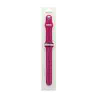 Силиконовый ремешoк для часов Apple Watch 38/40мм розовый (052) (L)