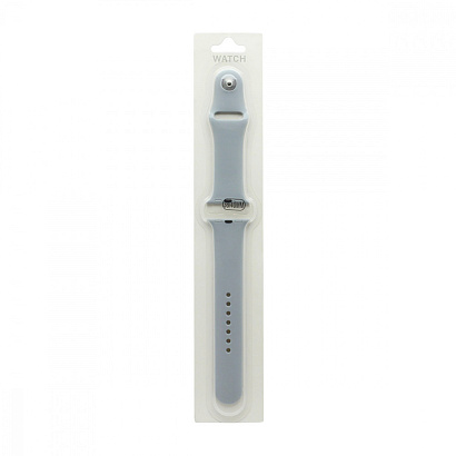 Силиконовый ремешoк для часов Apple Watch 38/40мм серый (026) (L)