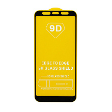 Защитное стекло Full Glass для Samsung Galaxy A7 2018 (A750) черное (Full GC) тех. пак