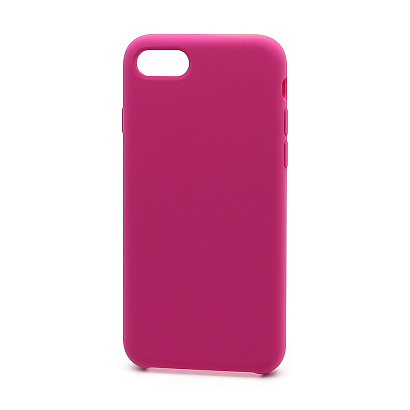 Чехол Silicone Case без лого для Apple iPhone 7/8/SE 2020 (054) темно розовый