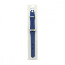 Силиконовый ремешoк для часов Apple Watch 38/40мм синий (020) (L)