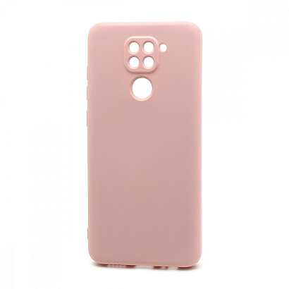 Чехол Silicone Case NEW ERA (накладка/силикон) для Xiaomi Redmi Note 9 светло розовый