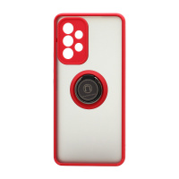 Чехол Shockproof Ring для Samsung Galaxy А53 (002) красно-черный