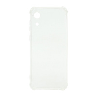 Чехол силиконовый противоударный для Samsung Galaxy A03 Core прозрачный