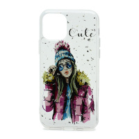 Чехол InstaGlamour силикон для Apple iPhone 11 Pro/5.8 с блестками (020)