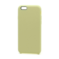 Чехол Silicone Case без лого для Apple iPhone 6/6S (051) светло желтый