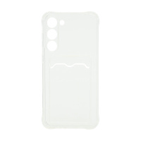 Чехол с кармашком для Samsung Galaxy S23 Plus прозрачный (001)