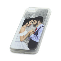 Чехол InstaGlamour силикон для Apple iPhone 6/6S жидкий с блестками (030)