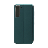 Чехол-книжка BF модельный (силикон/кожа) для Samsung Galaxy S22 Plus зеленый