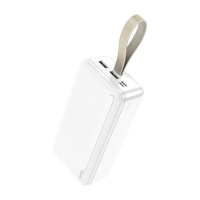 Внешний аккумулятор HOCO J91B 30000 mAh (Micro-USB/Type-C/2USB 2,1A/LED) белый