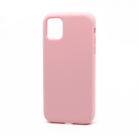 Чехол Silicone Case без лого для Apple iPhone 11/6.1 (полная защита) (006) розовый