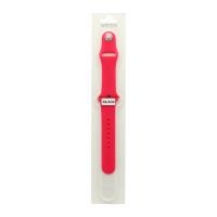 Силиконовый ремешoк для часов Apple Watch 38/40мм розовый (056) (S)