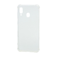 Чехол силиконовый противоударный для Samsung Galaxy A20/A30 прозрачный