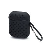 Чехол для наушников AirPods 2 силиконовый Sports черный