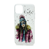 Чехол InstaGlamour силикон для Apple iPhone 11 Pro Max/6.5 с блестками (020)