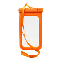 Чехол водонепроницаемый универсальный матовый (5.5) оранжевый