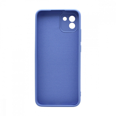 Чехол Silicone Case NEW ERA (накладка/силикон) для Samsung Galaxy A03 голубой
