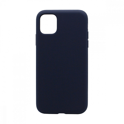 Чехол Silicone Case без лого для Apple iPhone 11/6.1 (полная защита) (008) темно синий