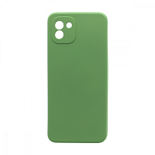 Чехол Silicone Case NEW ERA (накладка/силикон) для Samsung Galaxy A03 зеленый