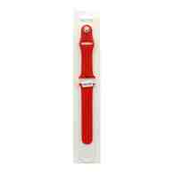 Силиконовый ремешoк для часов Apple Watch 38/40мм красный (014) (S)