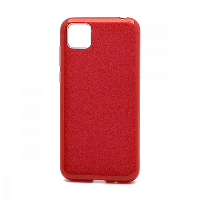 Чехол Fashion с блестками силикон-пластик для Huawei Honor 9S/Y5p красный