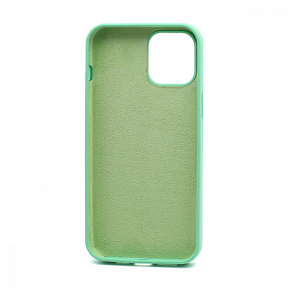 Чехол Silicone Case без лого для Apple iPhone 12 Pro Max/6.7 (полная защита) (050) зеленый