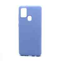 Чехол Silicone Case NEW ERA (накладка/силикон) для Samsung Galaxy A21S голубой