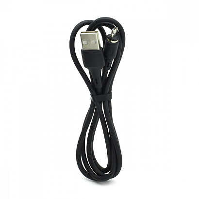 Кабель USB - Micro USB HOCO X52 "Sereno magnetic" (2,4А, 100см) черный