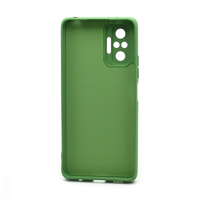 Чехол Silicone Case NEW ERA (накладка/силикон) для Xiaomi Redmi Note 10 Pro зеленый