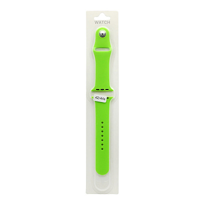 Силиконовый ремешoк для часов Apple Watch 42/44мм зеленый (031) (L)