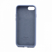 Чехол Silicone Case с лого для Apple iPhone 7/8/SE 2020 (полная защита) (046) синий