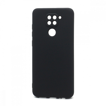 Чехол Silicone Case NEW ERA (накладка/силикон) для Xiaomi Redmi Note 9 черный