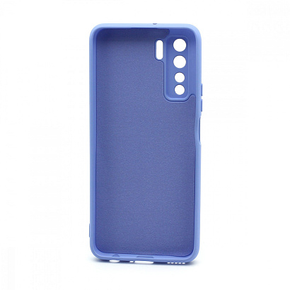 Чехол Silicone Case NEW ERA (накладка/силикон) для Huawei Honor 30S/Nova 7SE голубой