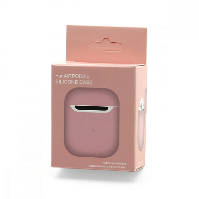 Чехол для наушников AirPods 2 Silicone Case (016) светло-розовый