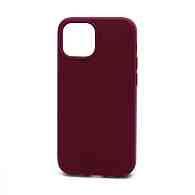 Чехол Silicone Case без лого для Apple iPhone 13 mini/5.4 (полная защита) (052) бордовый